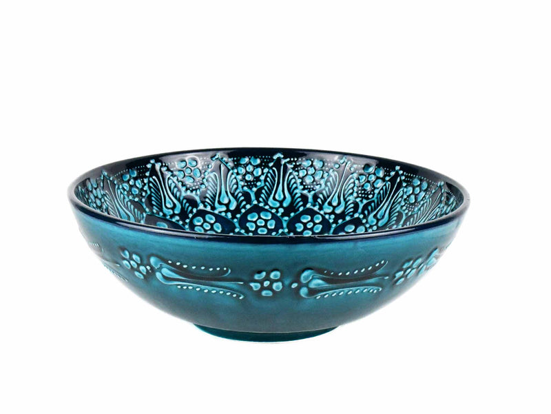Turkish Ceramic Bowl 25 cm Turquoise Ceramic Sydney Grand Bazaar 