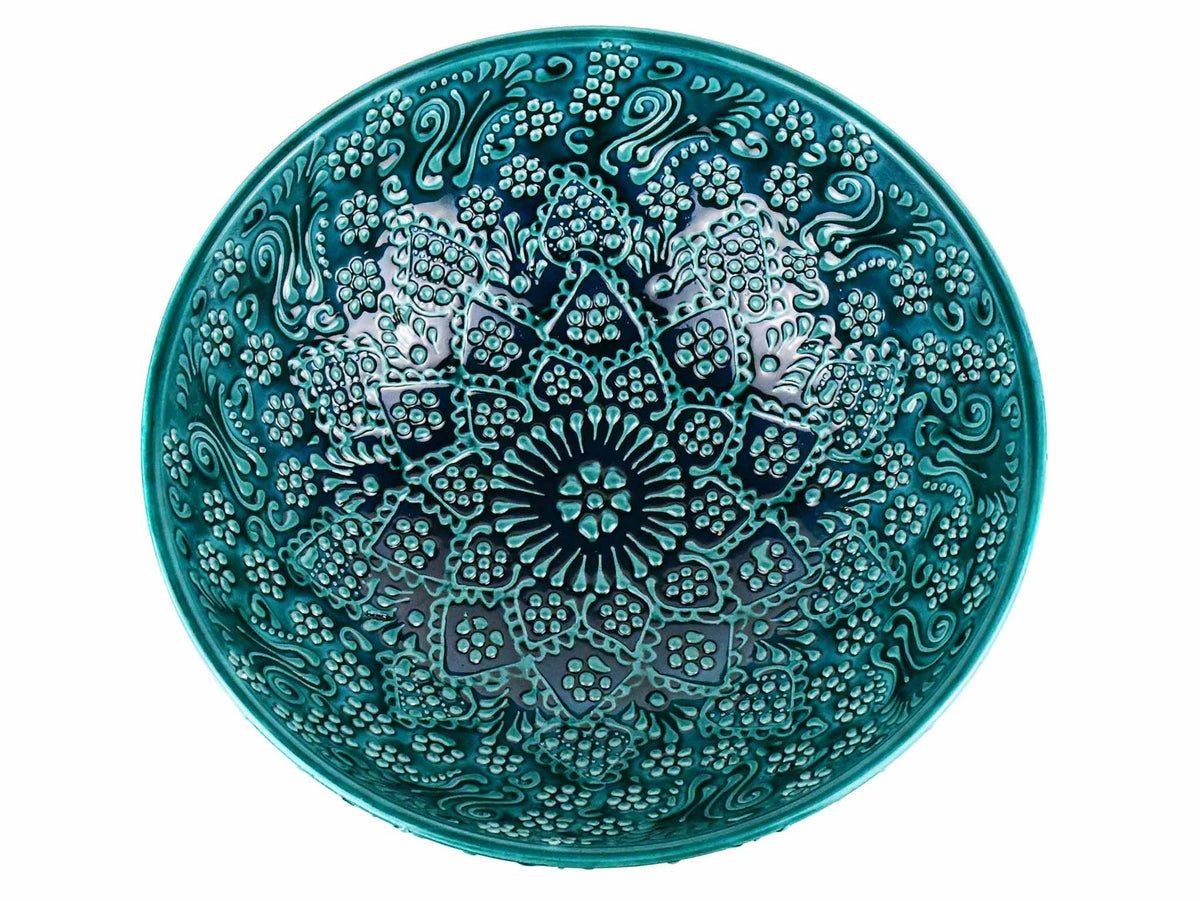 Turkish Ceramic Bowl 25 cm Turquoise Ceramic Sydney Grand Bazaar Design 1 