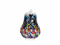 Turkish Ceramic Candle Holder Small Pear Teal Blue Ceramic Sydney Grand Bazaar 