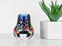 Turkish Ceramic Candle Holder Small Pear Teal Blue Ceramic Sydney Grand Bazaar 