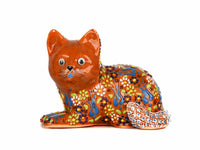 Turkish Ceramic Cat Figurine Dantel Orange Squatting Ceramic Sydney Grand Bazaar 