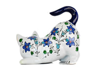 Turkish Ceramic Cat Figurines Iznik Blue Tail Up Ceramic Sydney Grand Bazaar 