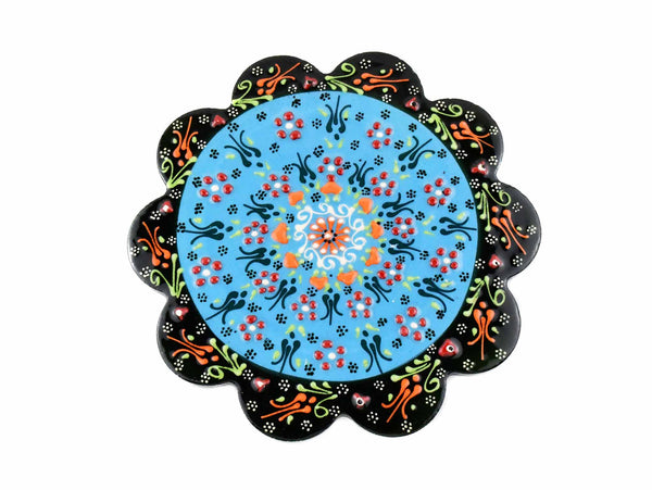 Turkish Ceramic Trivet Dantel Collection Light Blue Ceramic Sydney Grand Bazaar 