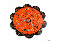 Turkish Ceramic Trivet Dantel Collection Orange Ceramic Sydney Grand Bazaar 1 