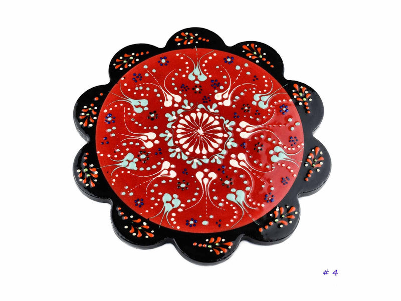 Turkish Ceramic Trivet Dantel Collection Red Ceramic Sydney Grand Bazaar 4 