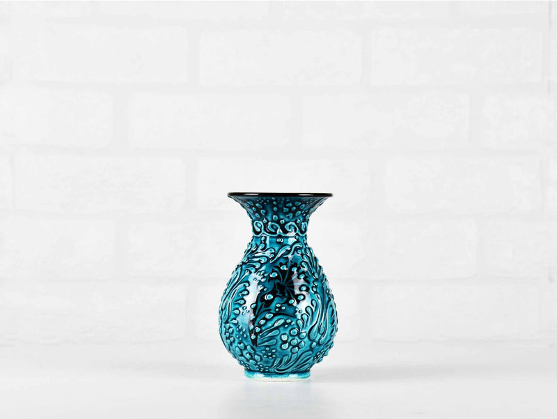 Turkish Ceramic Vase Firuze 10 cm Turquoise Green Ceramic Sydney Grand Bazaar Design 2 