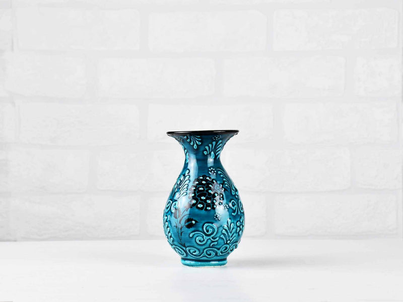 Turkish Ceramic Vase Firuze 10 cm Turquoise Green Ceramic Sydney Grand Bazaar Design 1 