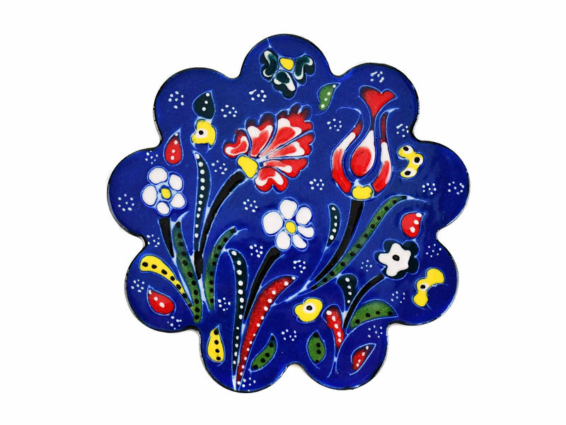 Turkish Coasters Flower Collection Blue Ceramic Sydney Grand Bazaar 15 