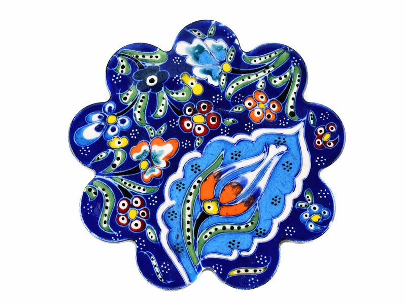 Turkish Coasters Flower Collection Blue Ceramic Sydney Grand Bazaar 18 