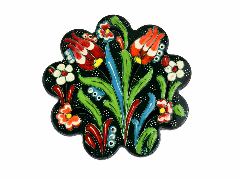 Turkish Coasters Flower Collection Green Ceramic Sydney Grand Bazaar 30 