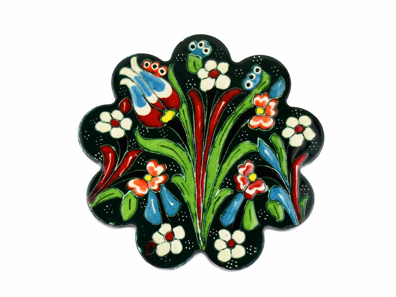 Turkish Coasters Flower Collection Green Ceramic Sydney Grand Bazaar 29 