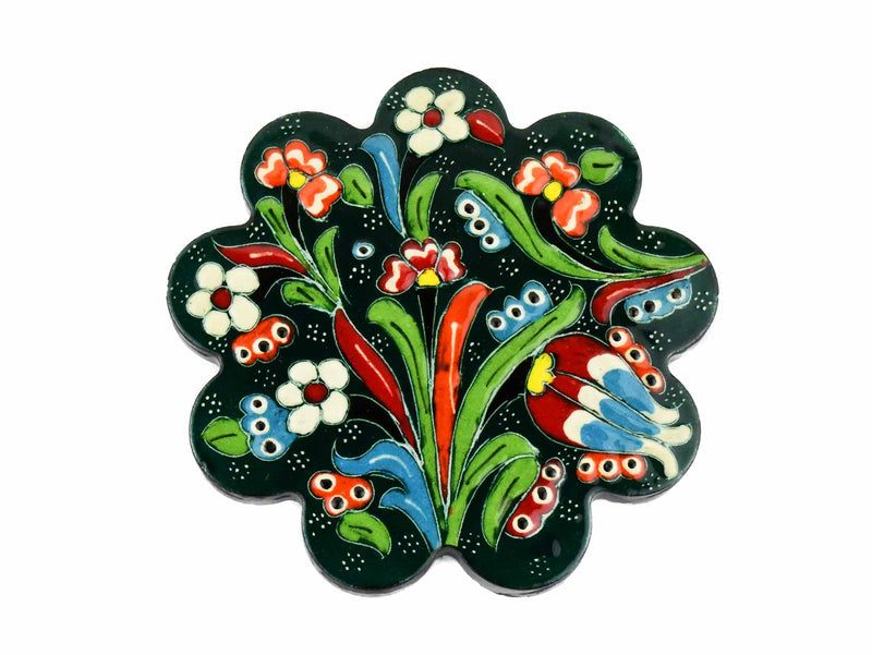 Turkish Coasters Flower Collection Green Ceramic Sydney Grand Bazaar 33 