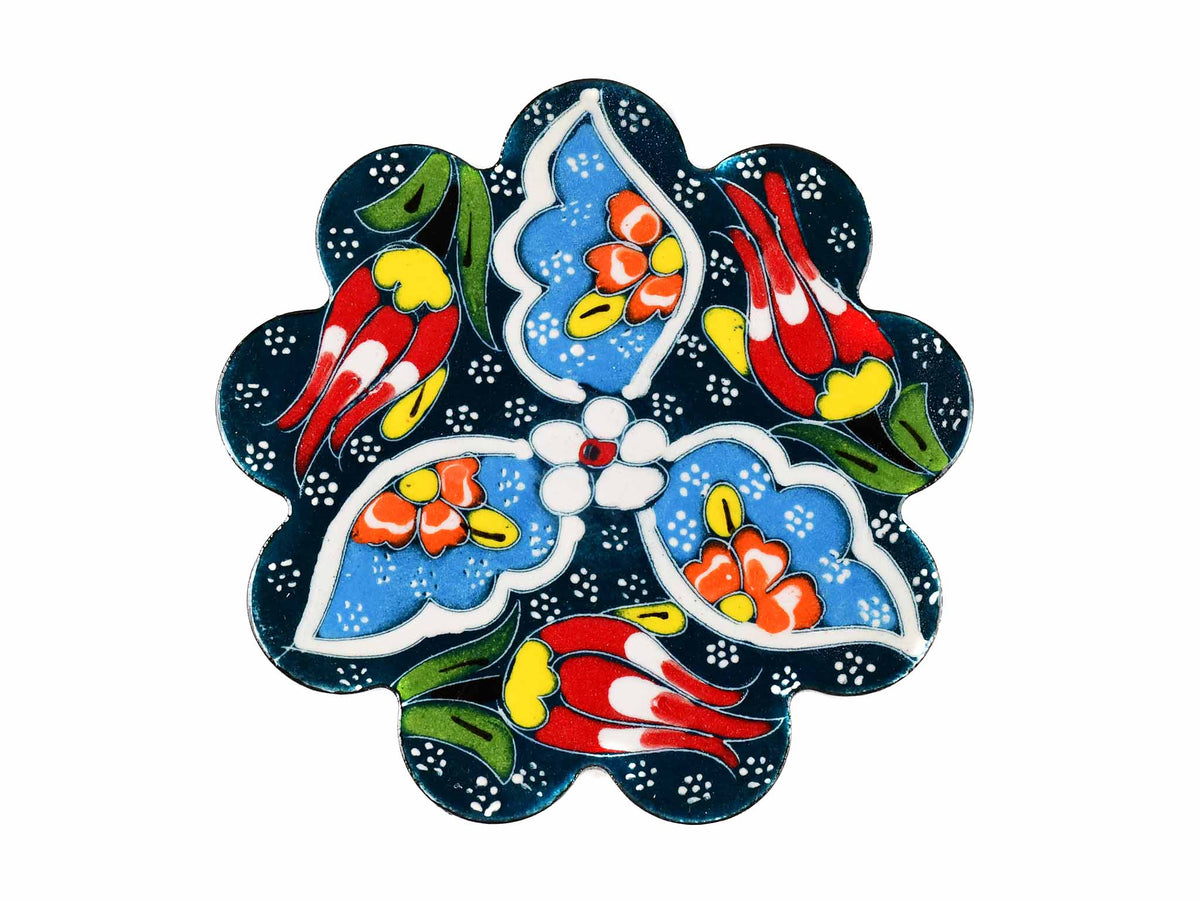 Turkish Coasters Flower Collection Green Ceramic Sydney Grand Bazaar 24 