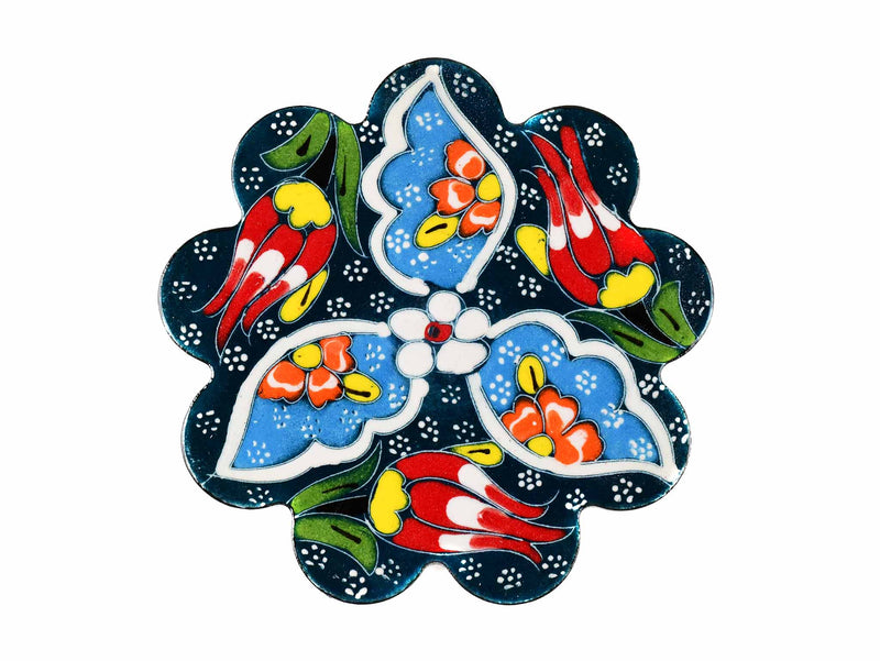 Turkish Coasters Flower Collection Green Ceramic Sydney Grand Bazaar 24 