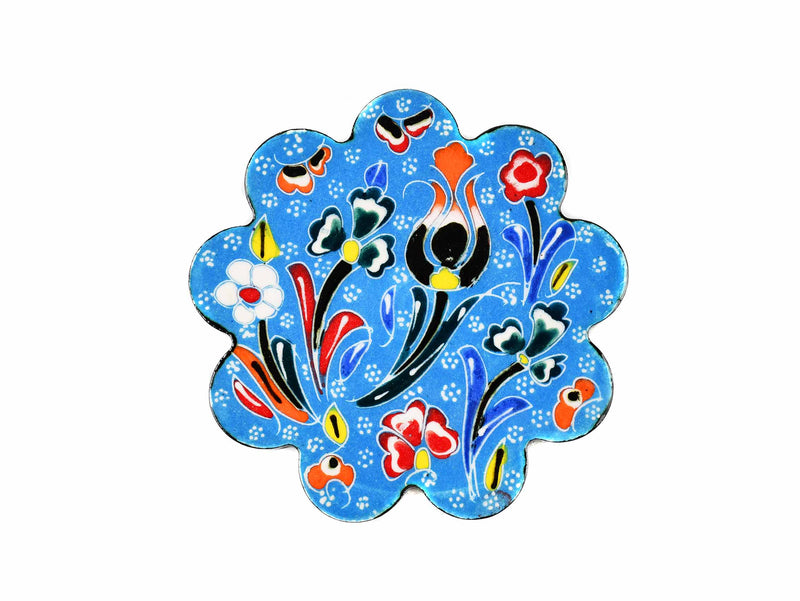 Turkish Coasters Flower Collection Light Blue Ceramic Sydney Grand Bazaar 3 