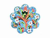 Turkish Coasters Flower Collection Light Blue Ceramic Sydney Grand Bazaar 11 