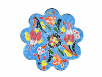 Turkish Coasters Flower Collection Light Blue Ceramic Sydney Grand Bazaar 15 