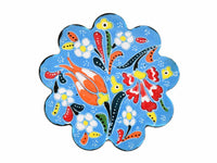 Turkish Coasters Flower Collection Light Blue Ceramic Sydney Grand Bazaar 19 