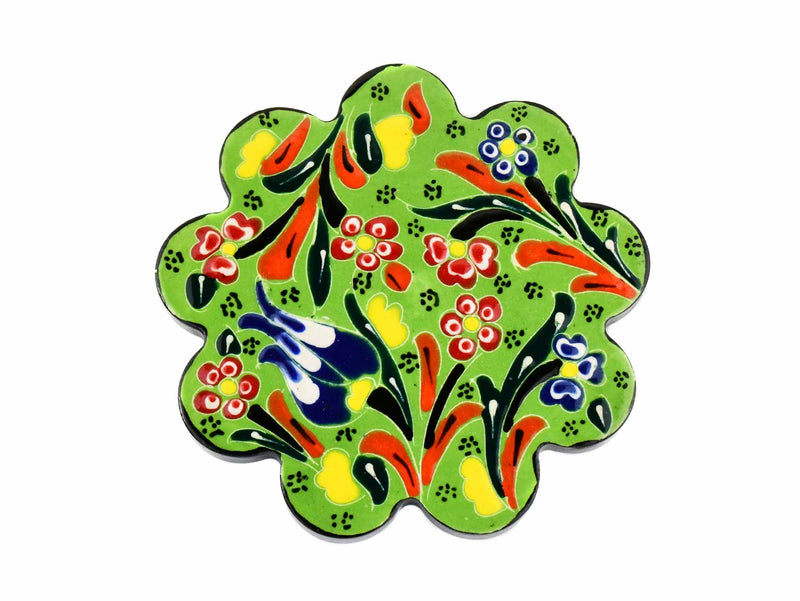 Turkish Coasters Flower Collection Light Green Ceramic Sydney Grand Bazaar 24 
