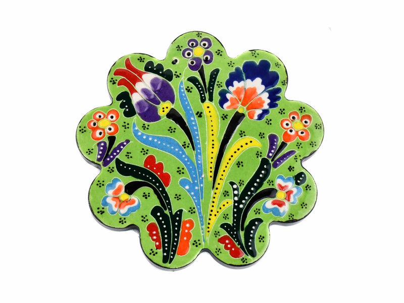 Turkish Coasters Flower Collection Light Green Ceramic Sydney Grand Bazaar 23 