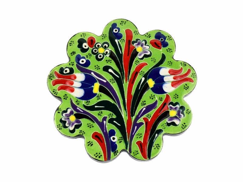 Turkish Coasters Flower Collection Light Green Ceramic Sydney Grand Bazaar 20 