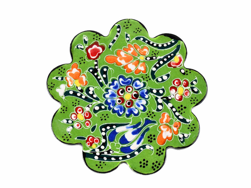 Turkish Coasters Flower Collection Two Tone Blue