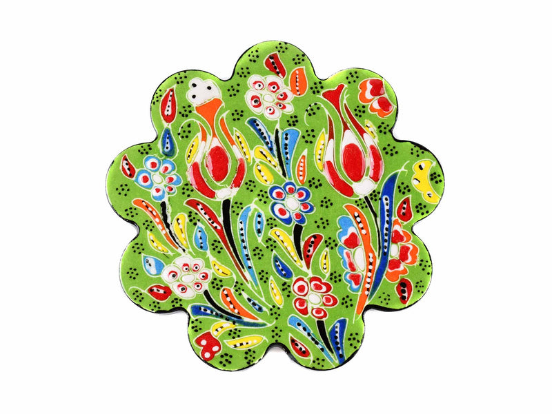 Turkish Coasters Flower Collection Light Green Ceramic Sydney Grand Bazaar 28 