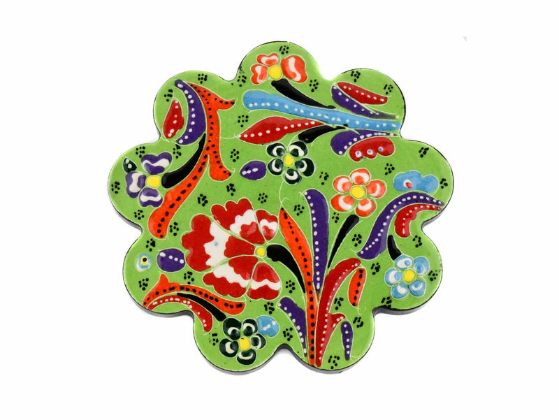 Turkish Coasters Flower Collection Light Green Ceramic Sydney Grand Bazaar 19 