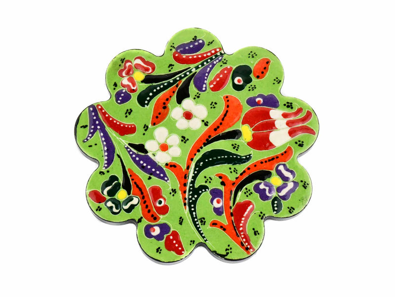 Turkish Coasters Flower Collection Light Green Ceramic Sydney Grand Bazaar 22 