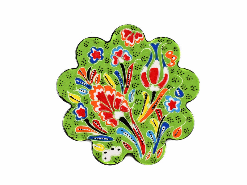 Turkish Coasters Flower Collection Light Green Ceramic Sydney Grand Bazaar 24 