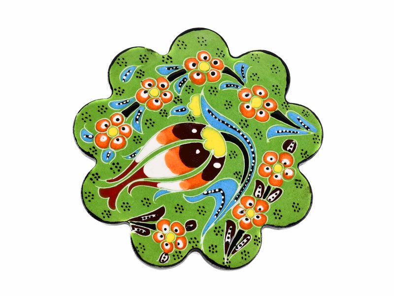 Turkish Coasters Flower Collection Light Green Ceramic Sydney Grand Bazaar 5 
