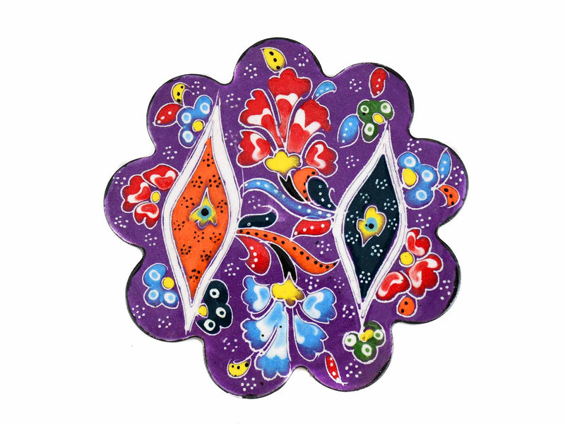 Turkish Coasters Flower Collection Purple Ceramic Sydney Grand Bazaar 11 