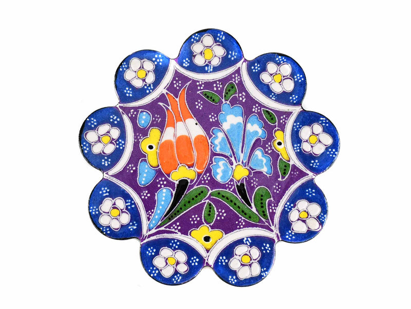 Turkish Coasters Flower Collection Purple Ceramic Sydney Grand Bazaar 15 