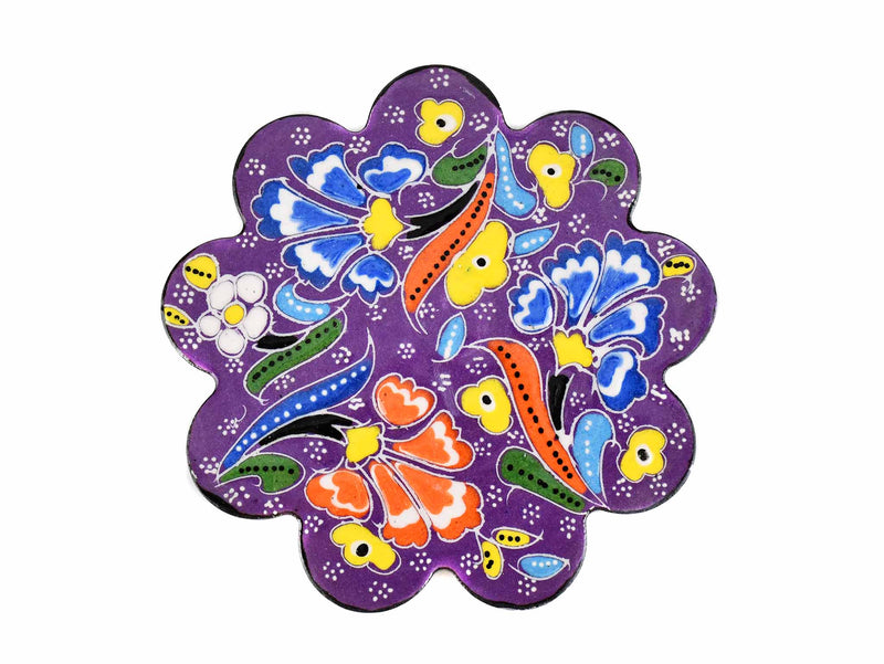 Turkish Coasters Flower Collection Blue