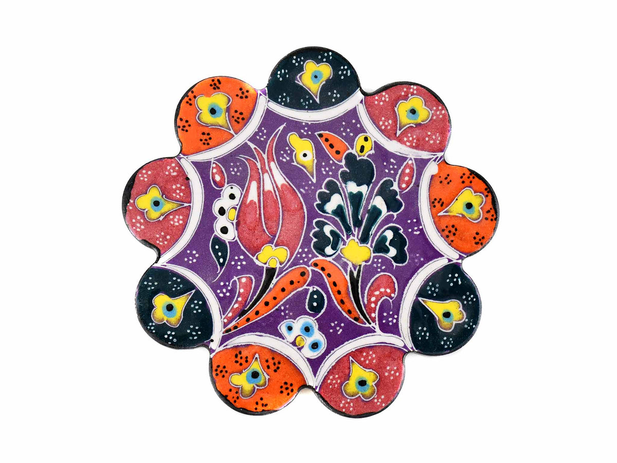 Turkish Coasters Flower Collection Purple Ceramic Sydney Grand Bazaar 18 
