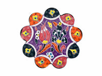 Turkish Coasters Flower Collection Purple Ceramic Sydney Grand Bazaar 18 