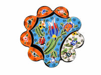 Turkish Coasters Flower Collection Two Tone Light Blue Ceramic Sydney Grand Bazaar 3 
