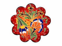 Turkish Coasters Flower Collection Two Tone Red Ceramic Sydney Grand Bazaar 7 