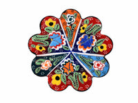 Turkish Coasters Flower Collection Two Tone Red Ceramic Sydney Grand Bazaar 11 