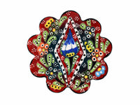 Turkish Coasters Flower Collection Two Tone Red Ceramic Sydney Grand Bazaar 15 