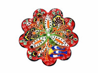 Turkish Coasters Flower Collection Two Tone Red Ceramic Sydney Grand Bazaar 5 