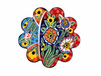 Turkish Coasters Flower Collection Two Tone Red Ceramic Sydney Grand Bazaar 10 