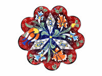 Turkish Coasters Flower Collection Two Tone Red Ceramic Sydney Grand Bazaar 4 