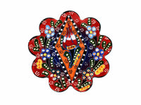 Turkish Coasters Flower Collection Two Tone Red Ceramic Sydney Grand Bazaar 16 