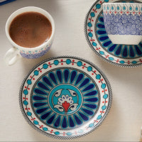 Turkish Coffee Cup Karaca Mai Seljuk Series Set of 2 Ceramic Sydney Grand Bazaar 