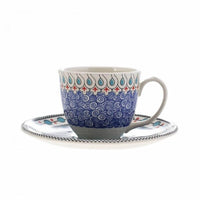 Turkish Coffee Cup Karaca Mai Seljuk Series Set of 2 Ceramic Sydney Grand Bazaar 