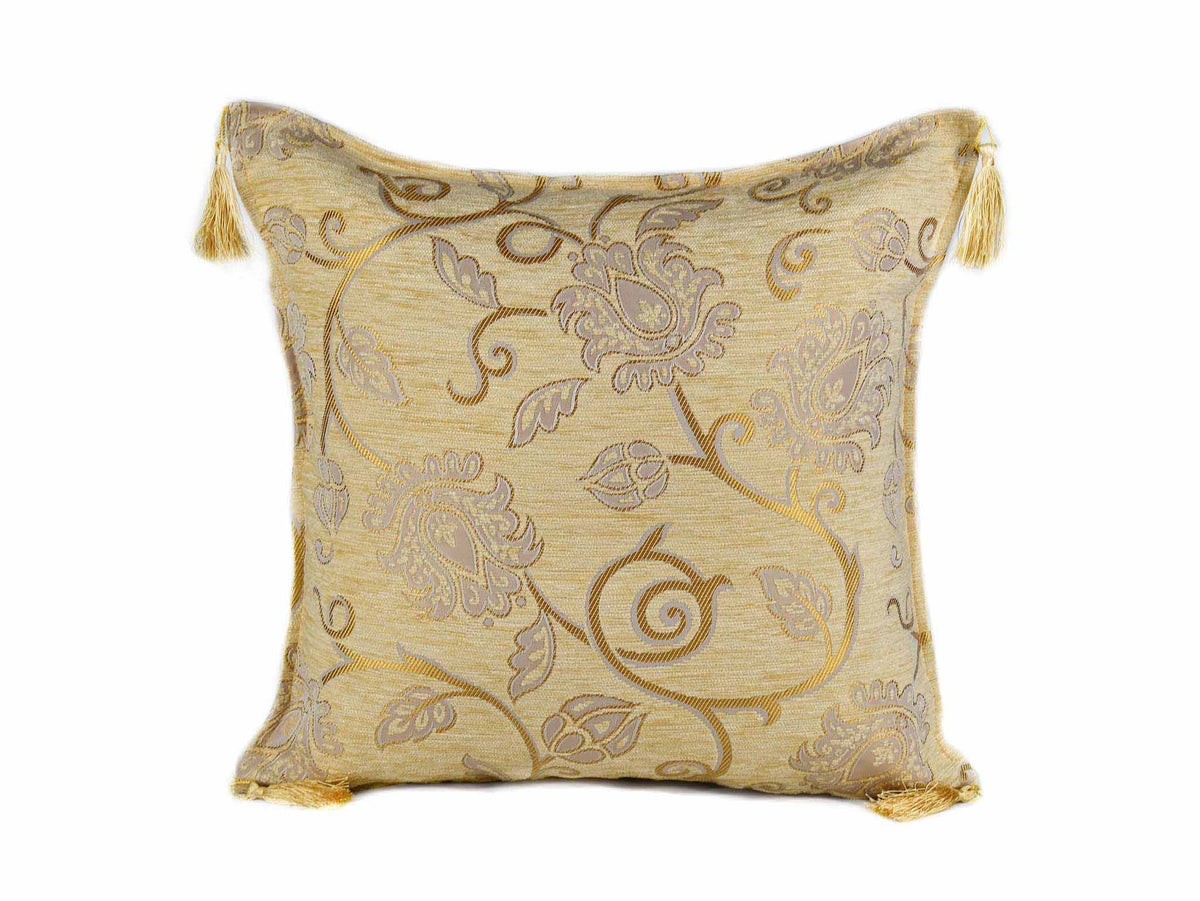 Turkish Cushion Cover New Floral Cream Textile Sydney Grand Bazaar 