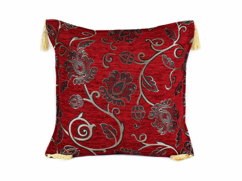 Turkish Cushion Cover New Floral Red Textile Sydney Grand Bazaar 