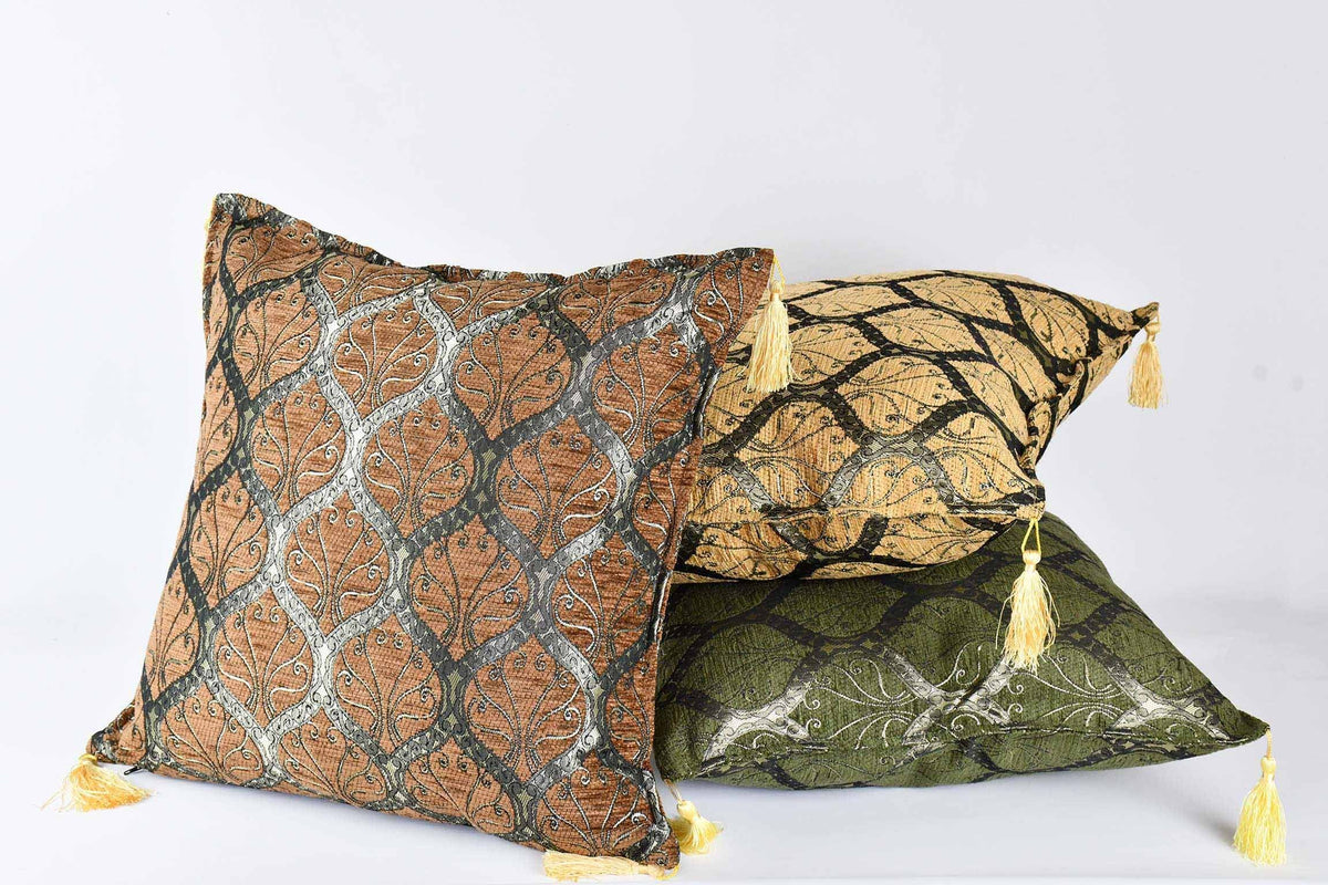Turkish Cushion Cover Traditional Dark Brown Textile Sydney Grand Bazaar 