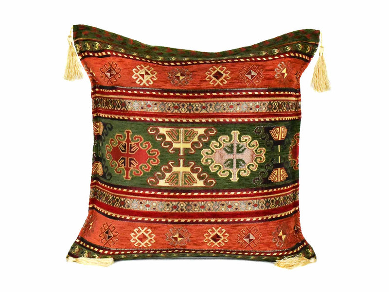 Turkish Cushion Covers Aztec - Rusty Green Textile Sydney Grand Bazaar 